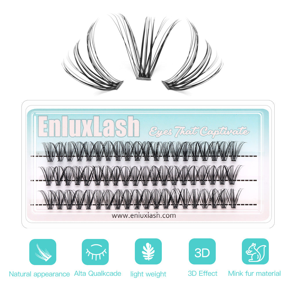 Individual Cluster DIY Eyelash Extensions 60pcs D Curl 30P/40P