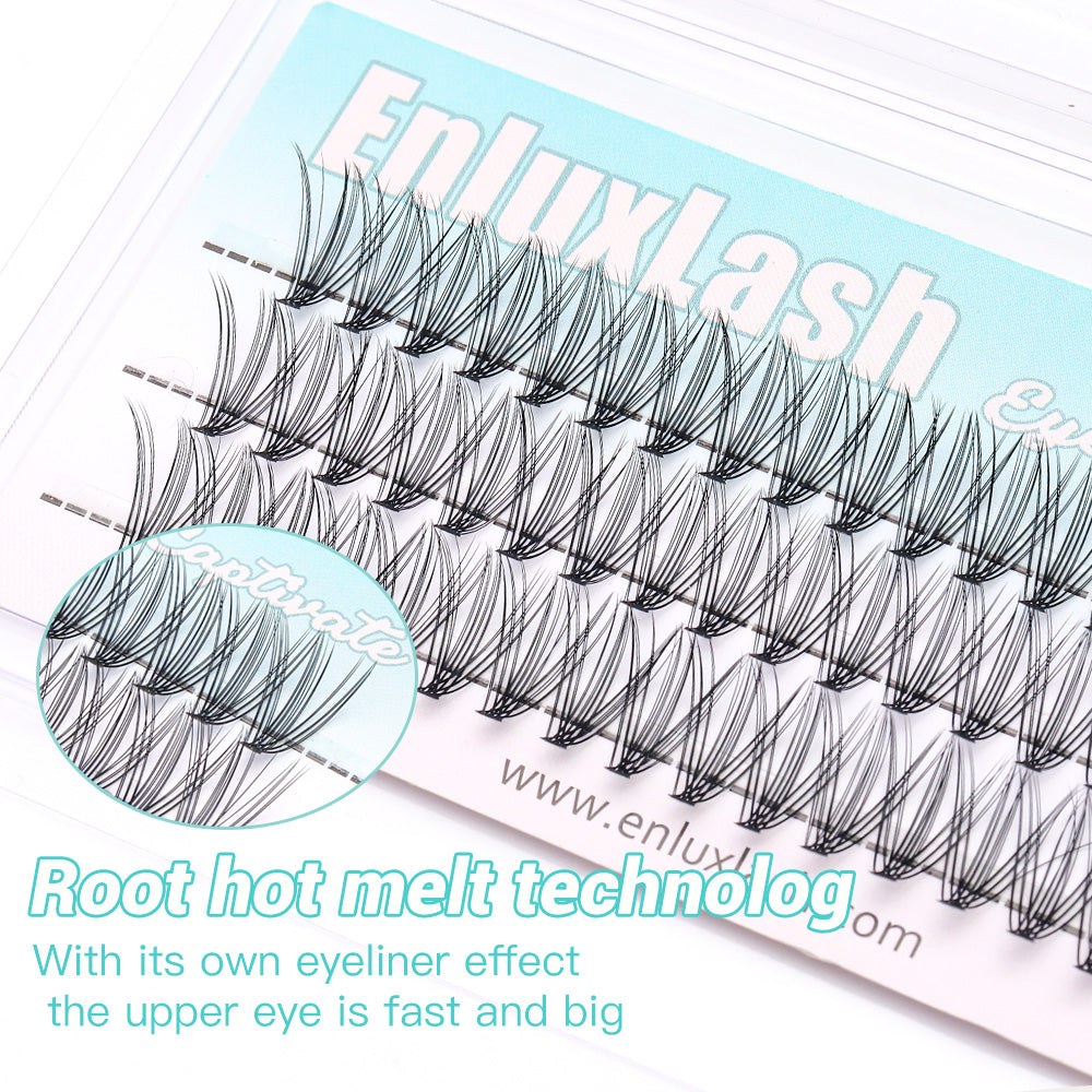 Individual Cluster DIY Eyelash Extensions 60pcs D Curl 10P/20P