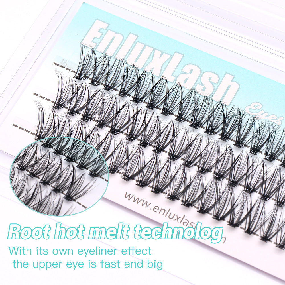 Individual Cluster DIY Eyelash Extensions 60pcs D Curl 30P/40P