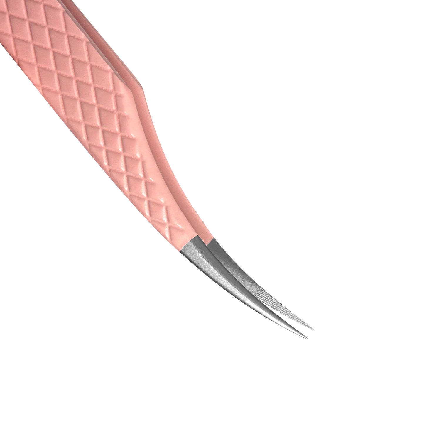 EP-01 Curved Isolation Pink Coated Fiber Tip Tweezers