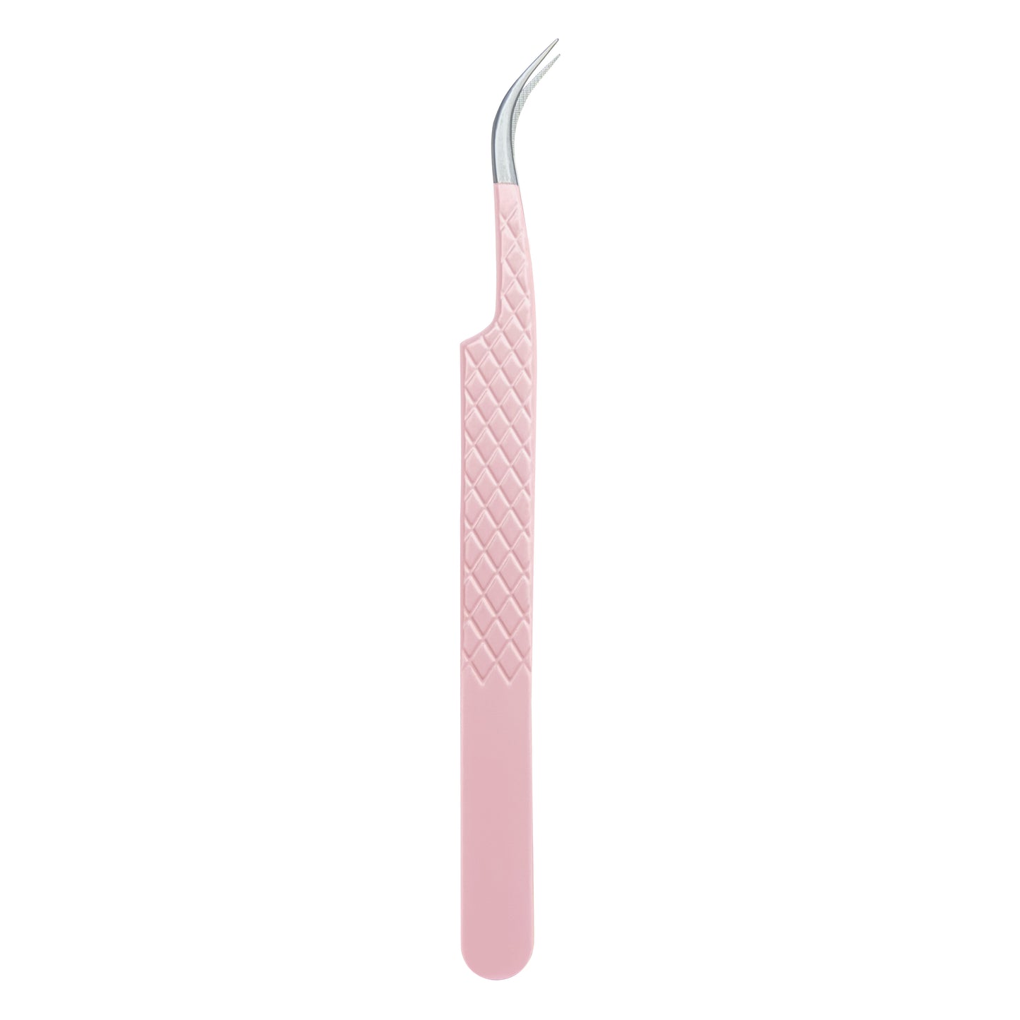 EP-02 Curved Volume Pink Coated Fiber Tip Tweezers