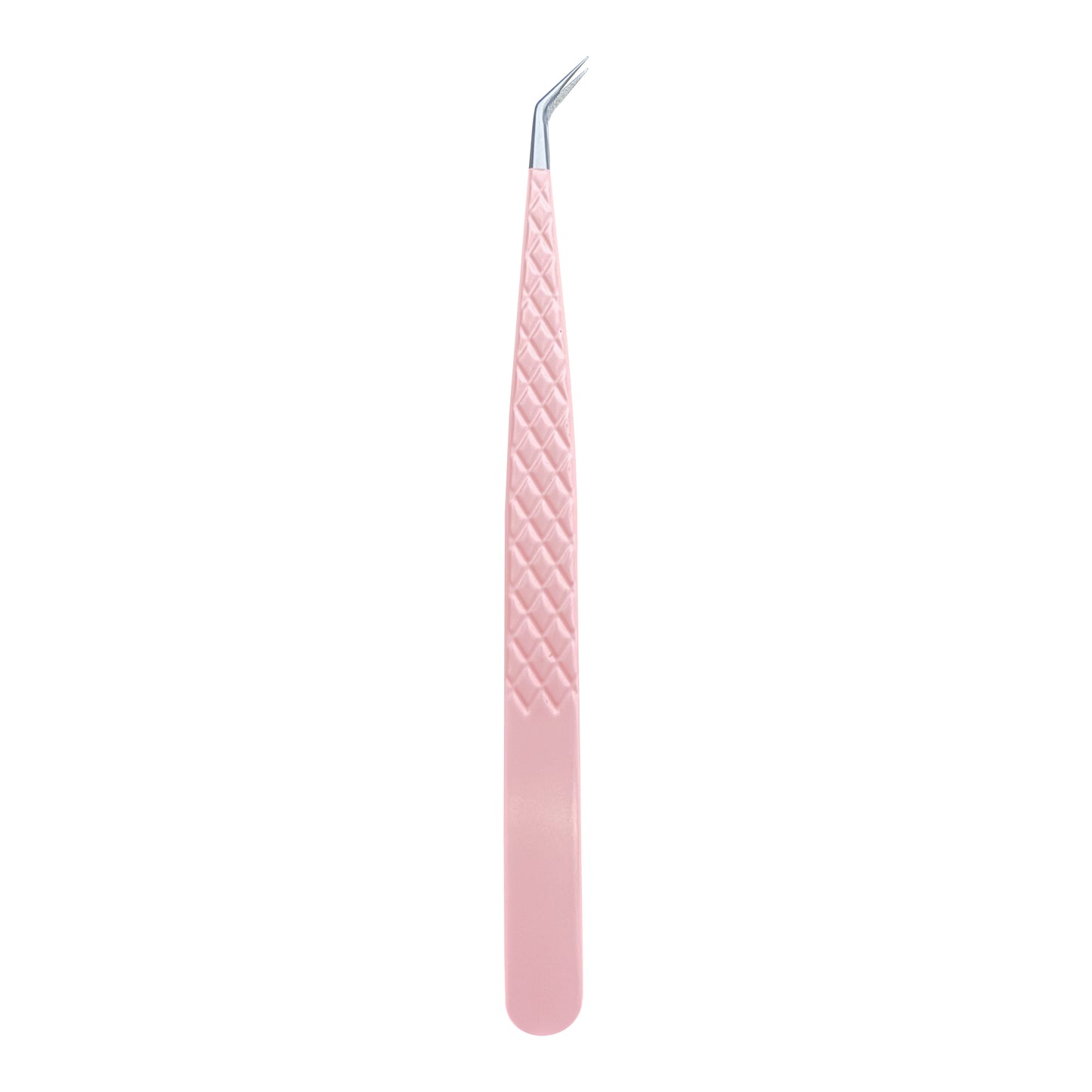 EP-04 Skinny Sharp Pointed Pink Coated Fiber Tip Tweezers