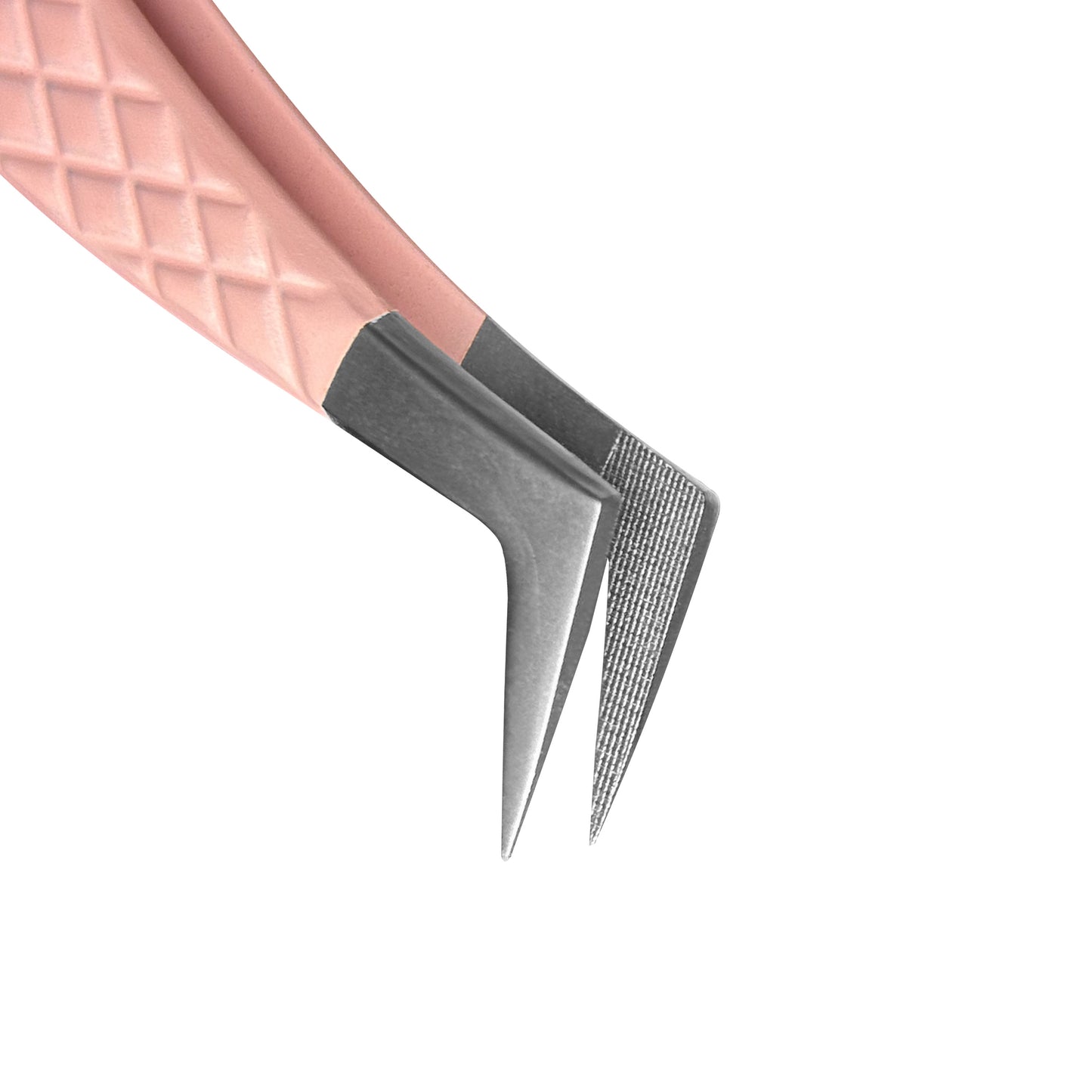 EP-06 90° Boot Volume Pink Coated Fiber Tip Tweezers