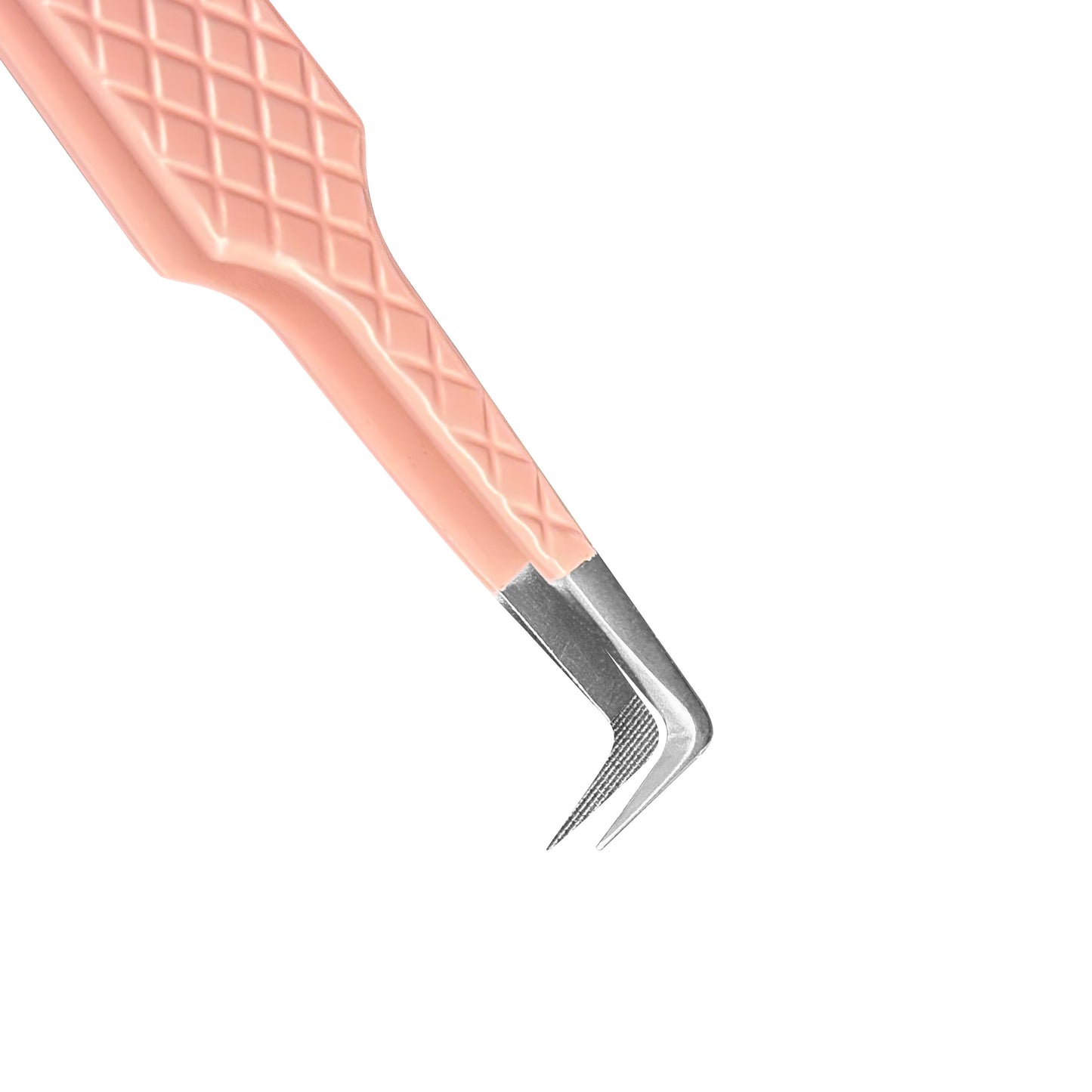 EP-07 Slim 90° Boot Volume Pink Coated Fiber Tip Tweezers