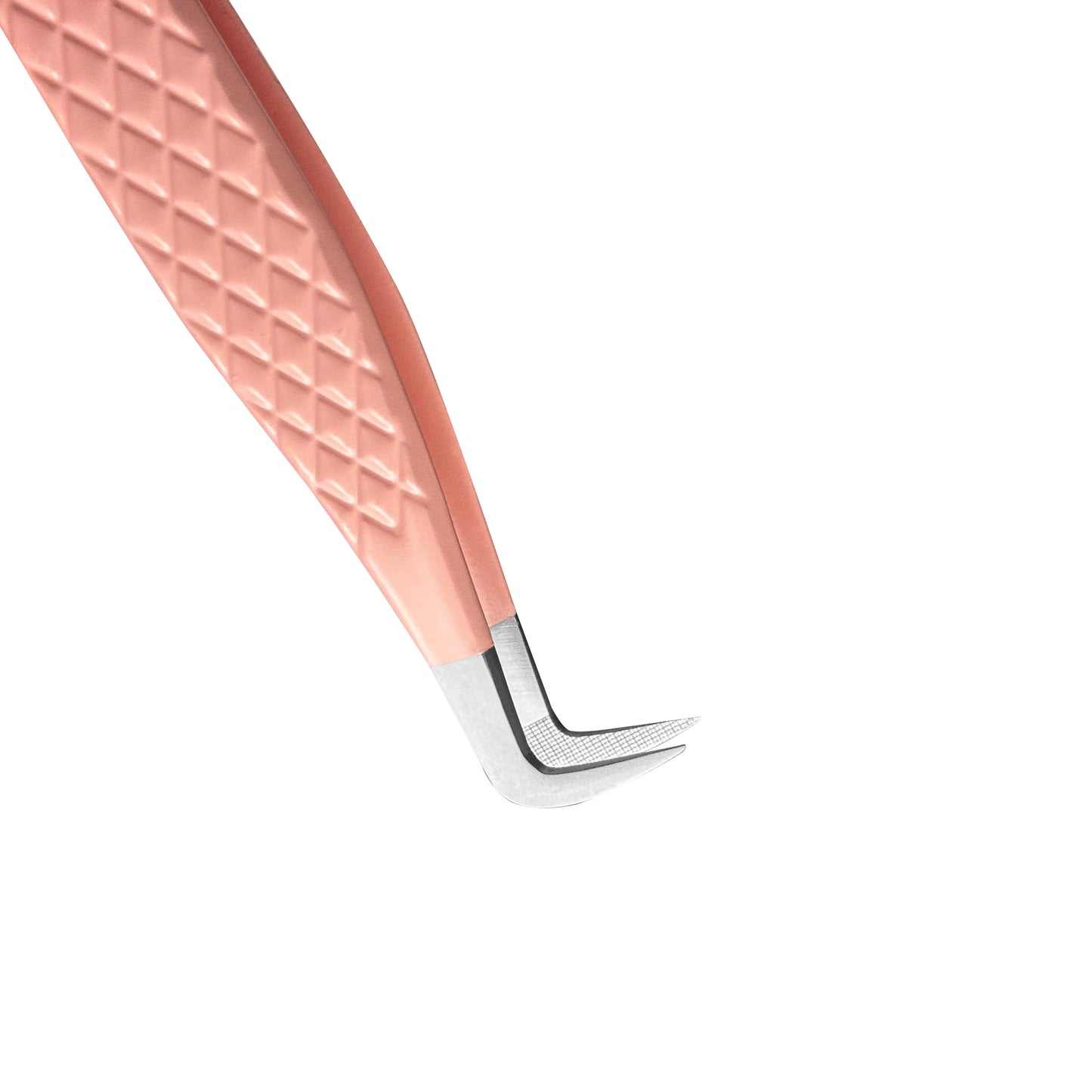EP-08 Mega Volume Pink Coated Fiber Tip Tweezers