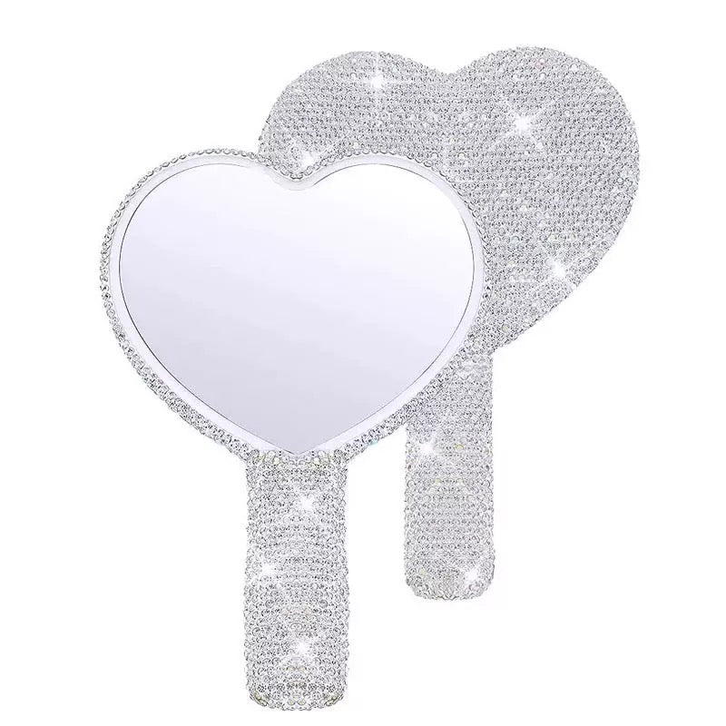 Handheld Luxury Diamond Mirror For Eyelash Extensions