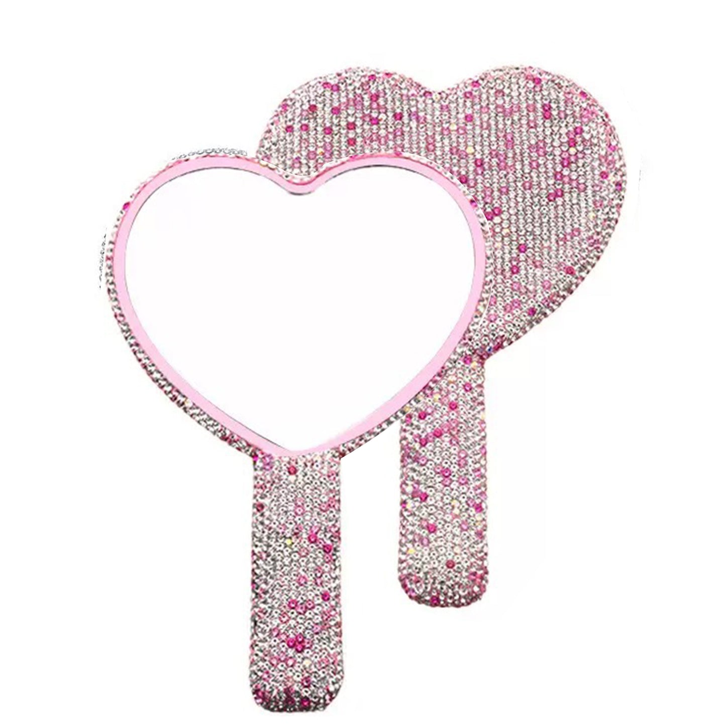 Handheld Luxury Diamond Mirror For Eyelash Extensions