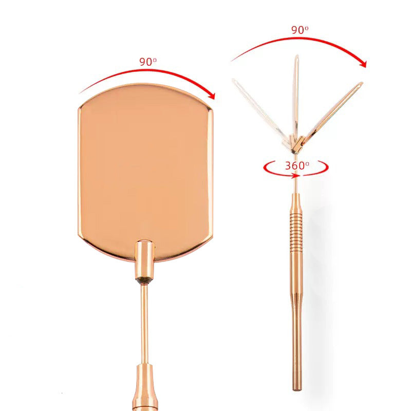 Stainless 360 Degree Free Rotation Mirror For Eyelash Extensions