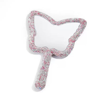 Butterfly Handheld Luxury Diamond Mirror