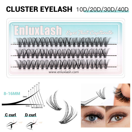 Individual Cluster DIY Eyelash Extensions 60pcs D Curl 30P/40P