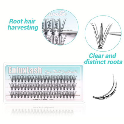Individual Cluster DIY Eyelash Extensions 60pcs D Curl 10P/20P