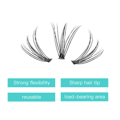 Individual Cluster DIY Eyelash Extensions 60pcs D Curl 10P/20P