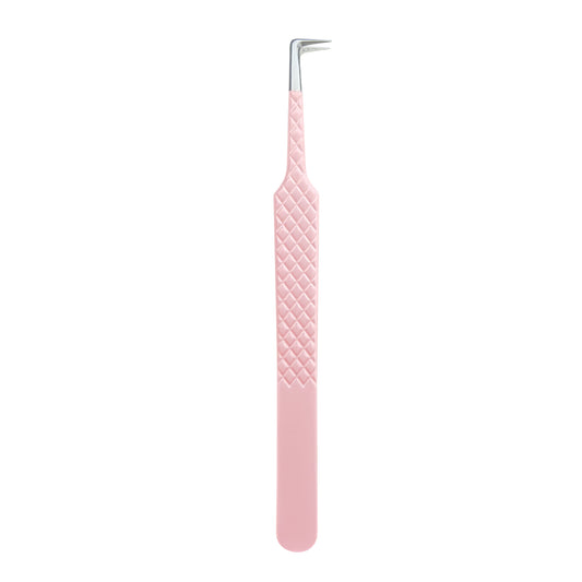 EP-07 Slim 90° Boot Volume Pink Coated Fiber Tip Tweezers