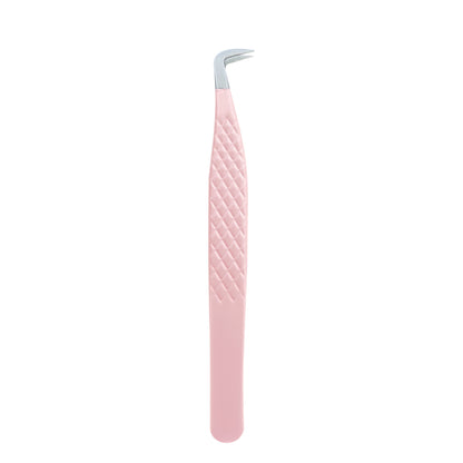 EP-08 Mega Volume Pink Coated Fiber Tip Tweezers
