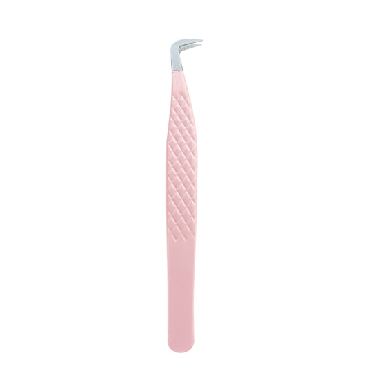 EP-08 Mega Volume Pink Coated Fiber Tip Tweezers