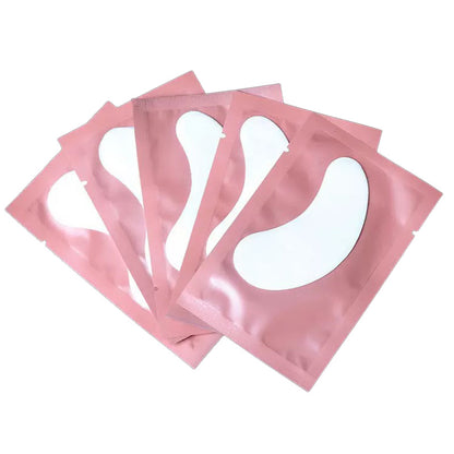 Pink Lint-Free Eye Gel Pads 50 Pairs
