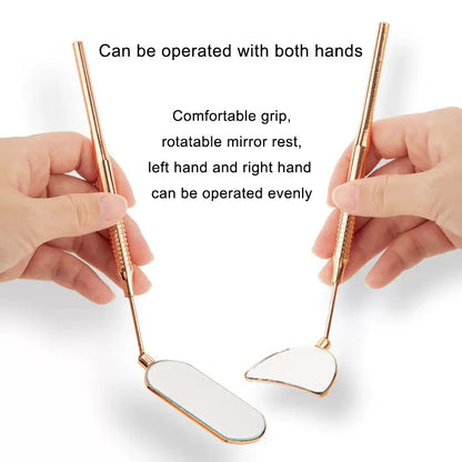 Stainless 360 Degree Free Rotation Mirror For Eyelash Extensions